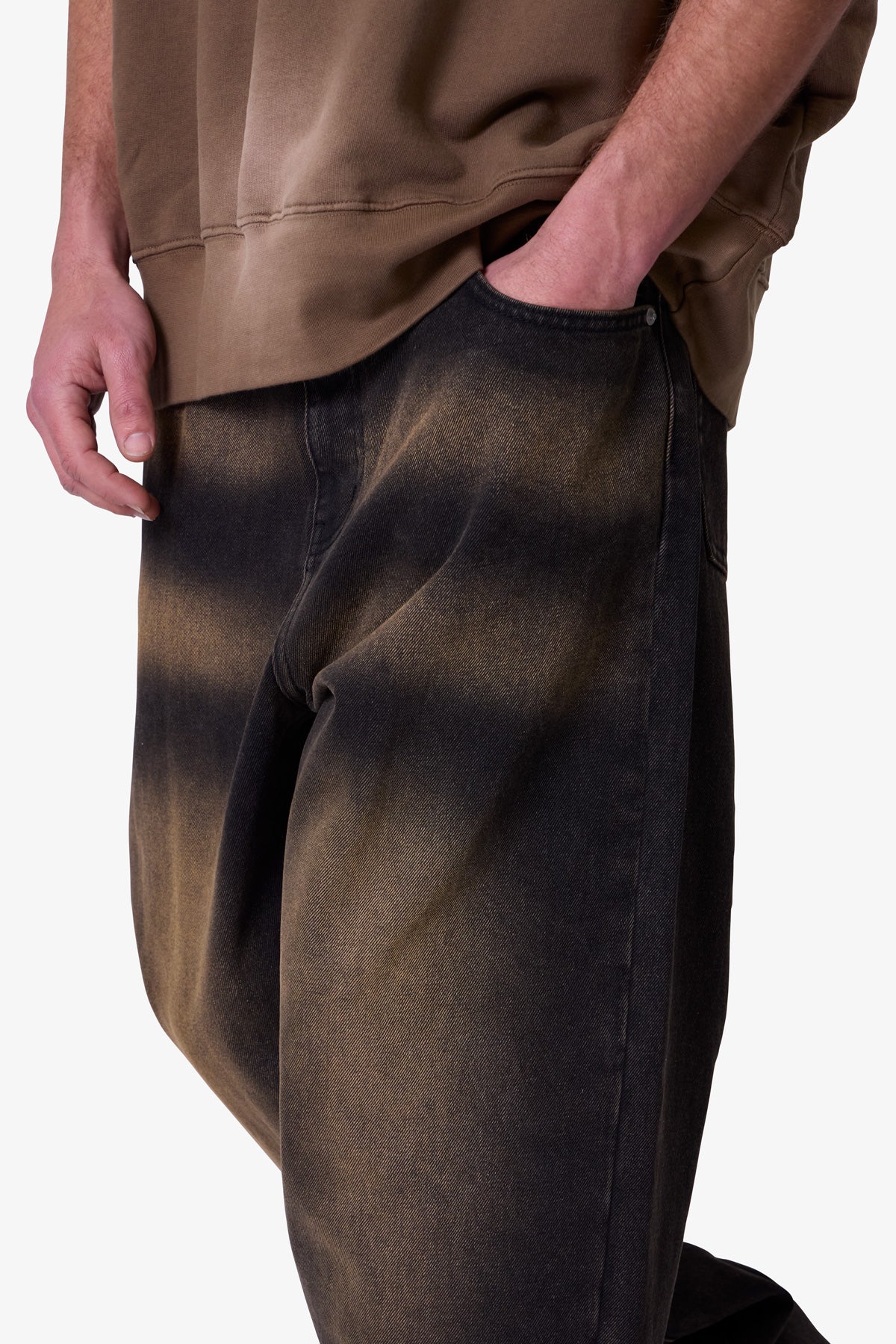 Ultra Baggy Dried Denim | Washed Black