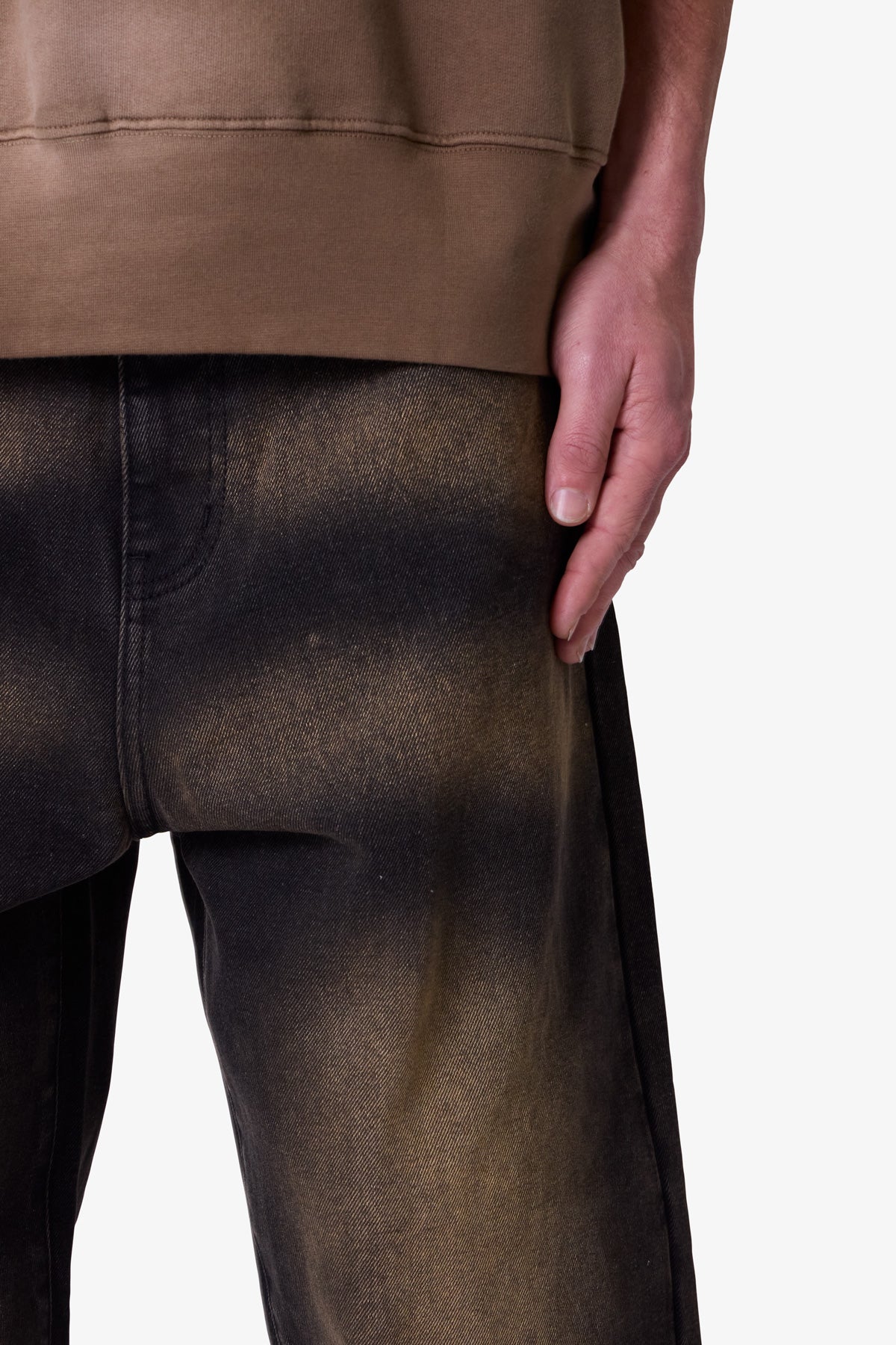 Ultra Baggy Dried Denim | Washed Black