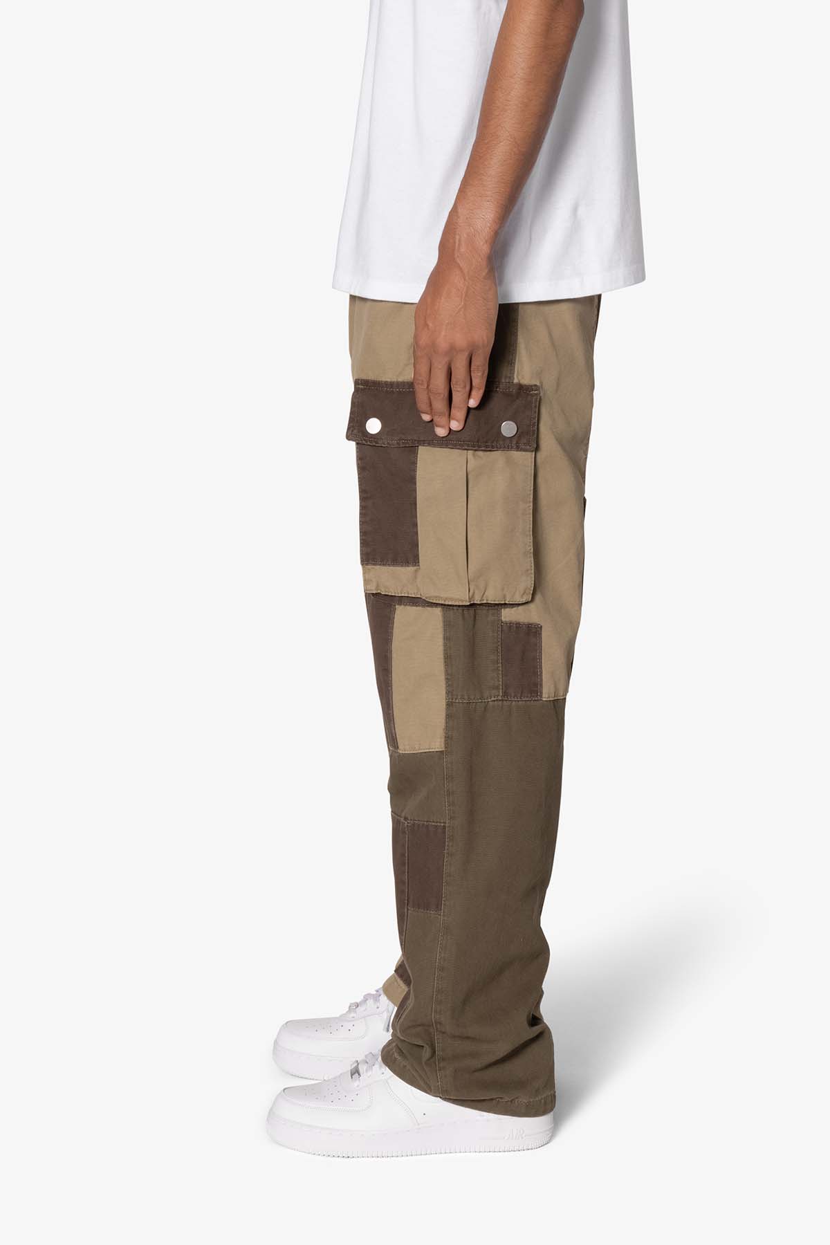 Ultra Baggy Earth Patch Cargo Denim | Green