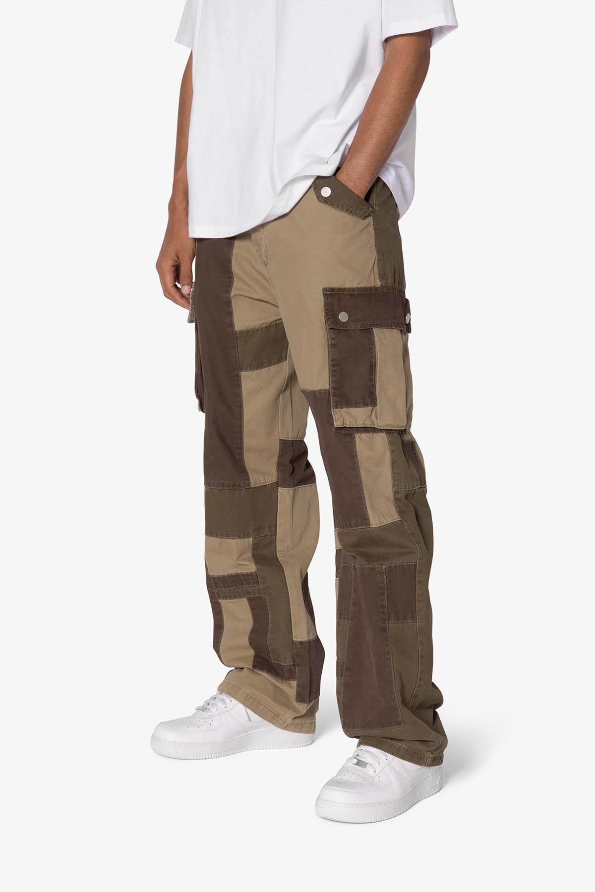 Ultra Baggy Earth Patch Cargo Denim | Green