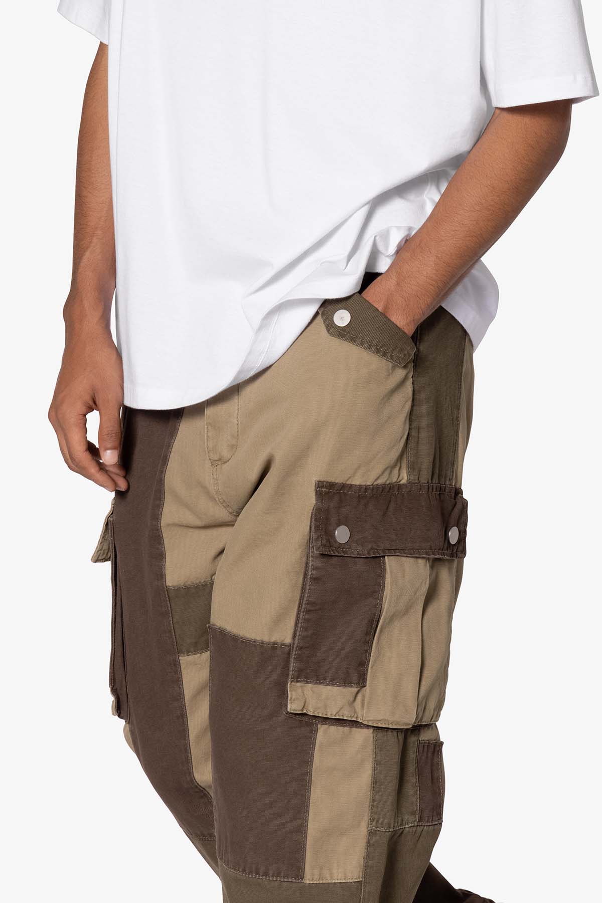 Ultra Baggy Earth Patch Cargo Denim | Green