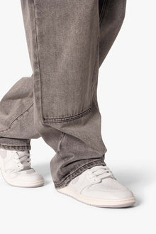 Ultra Baggy Gradient Double Knee Denim | Black x Grey