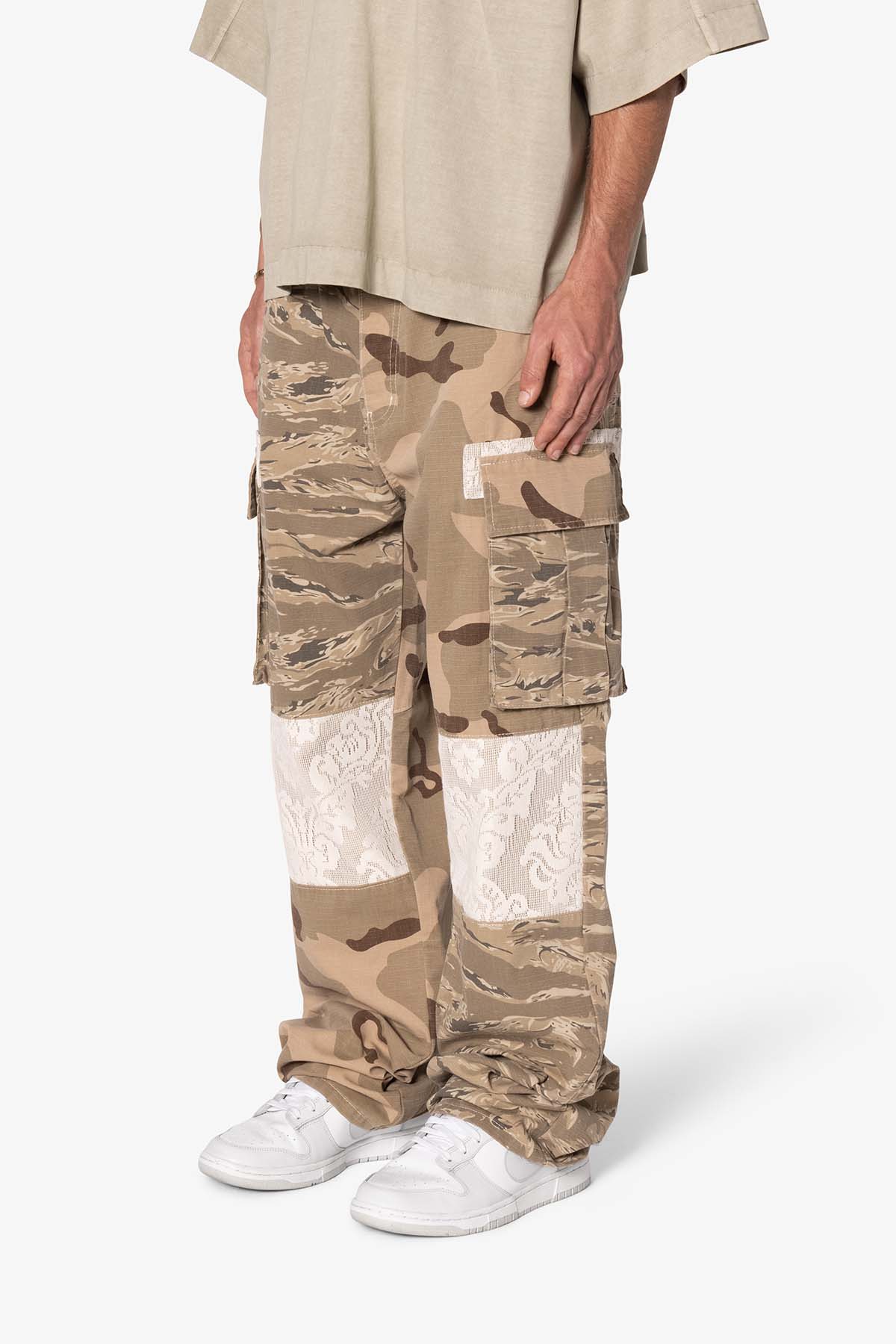 Ultra Baggy Mixed Camo Cargo Pants | Multi