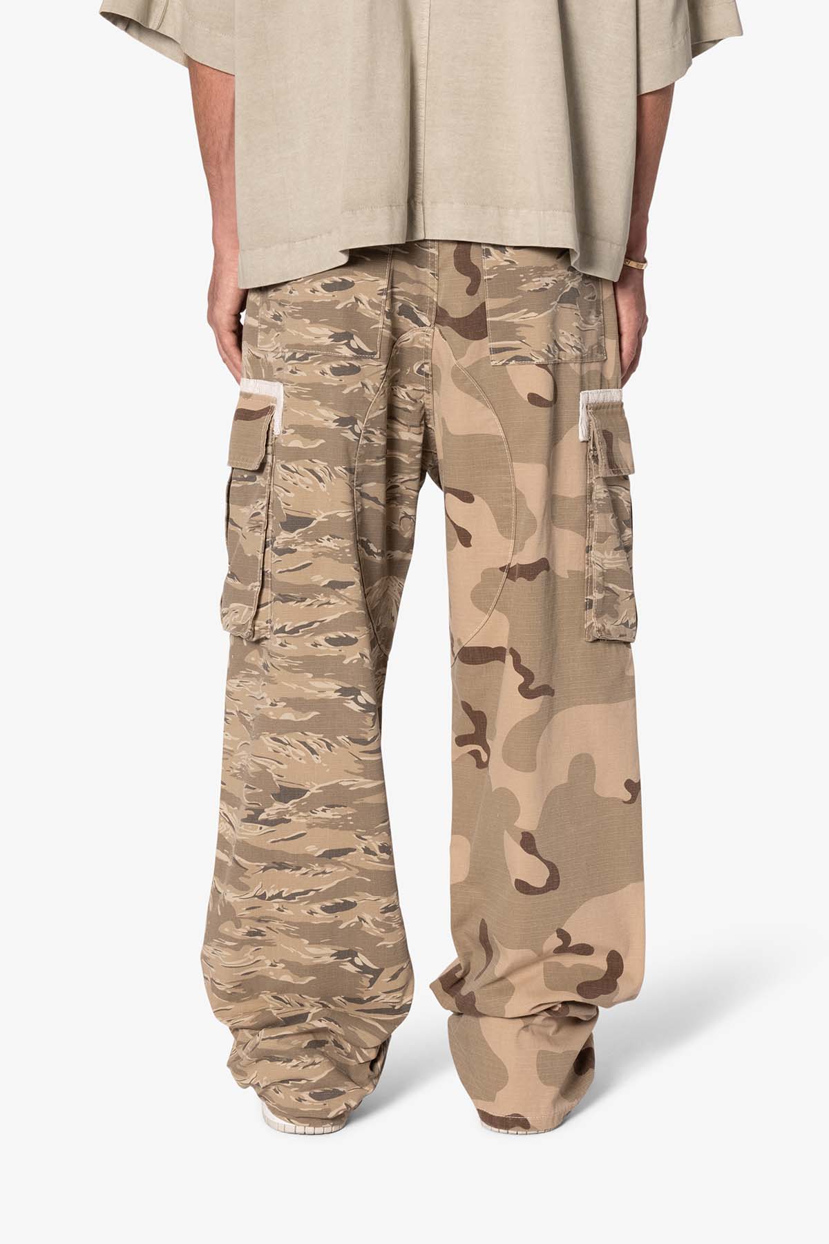 Ultra Baggy Mixed Camo Cargo Pants | Multi