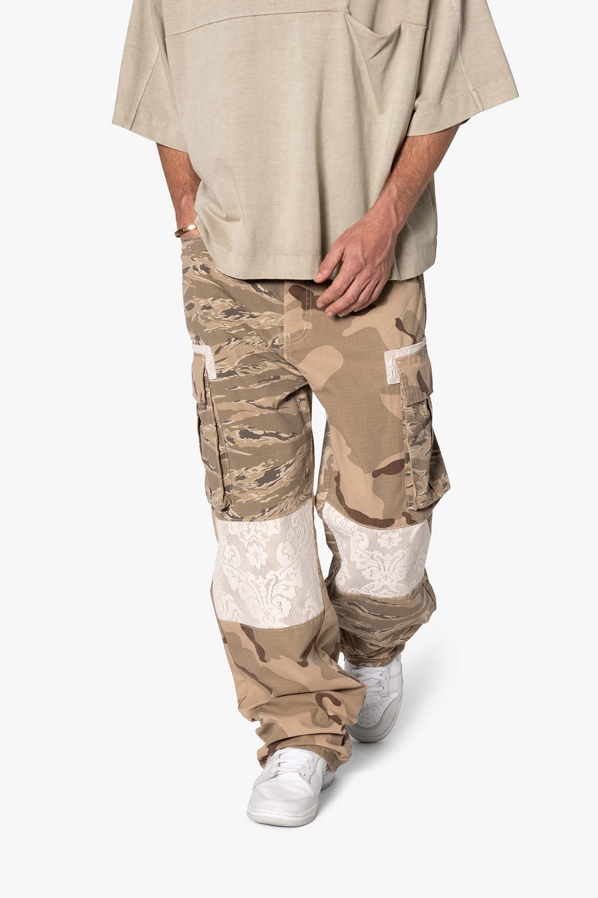Ultra Baggy Mixed Camo Cargo Pants | Multi