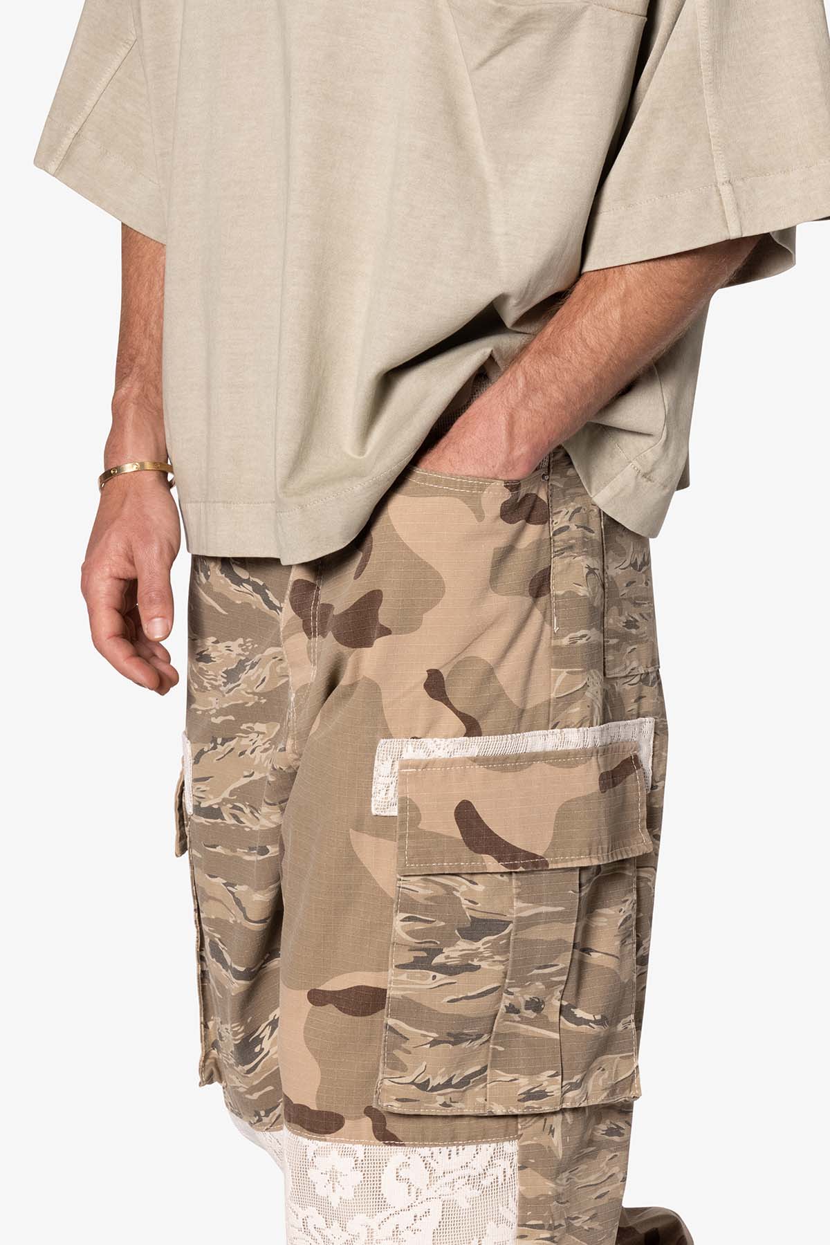 Ultra Baggy Mixed Camo Cargo Pants | Multi