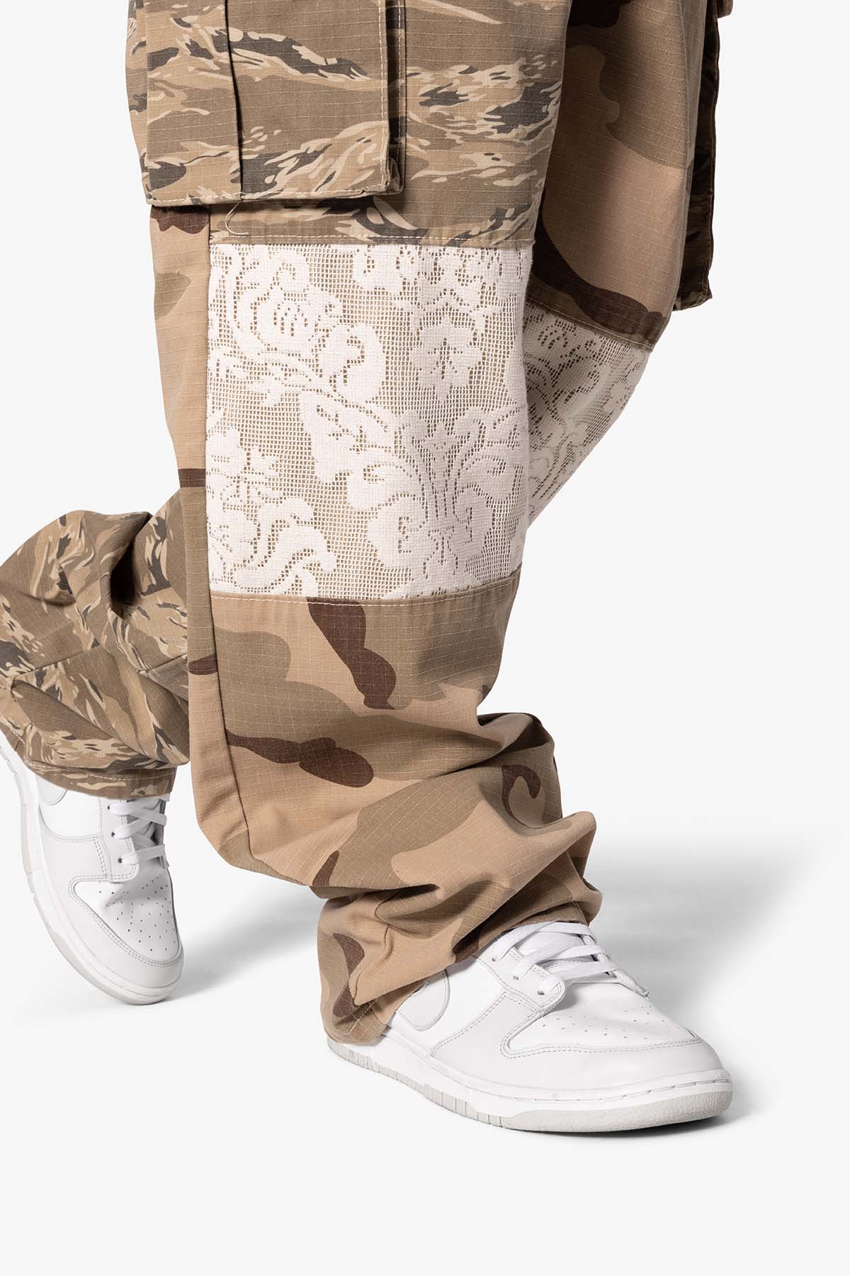Ultra Baggy Mixed Camo Cargo Pants | Multi