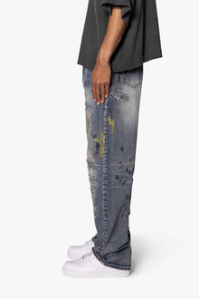 Ultra Baggy Overly Washed Denim | Blue