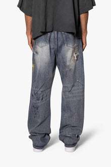 Ultra Baggy Overly Washed Denim | Blue