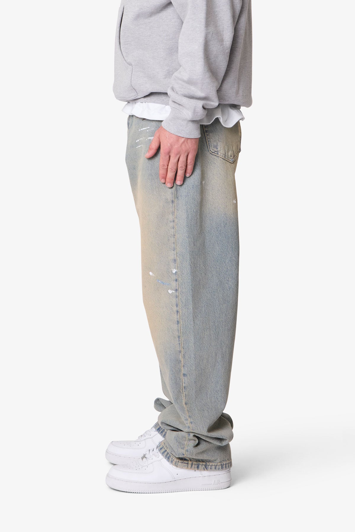 Ultra Baggy Painter Denim | Light Sand Washed Blue