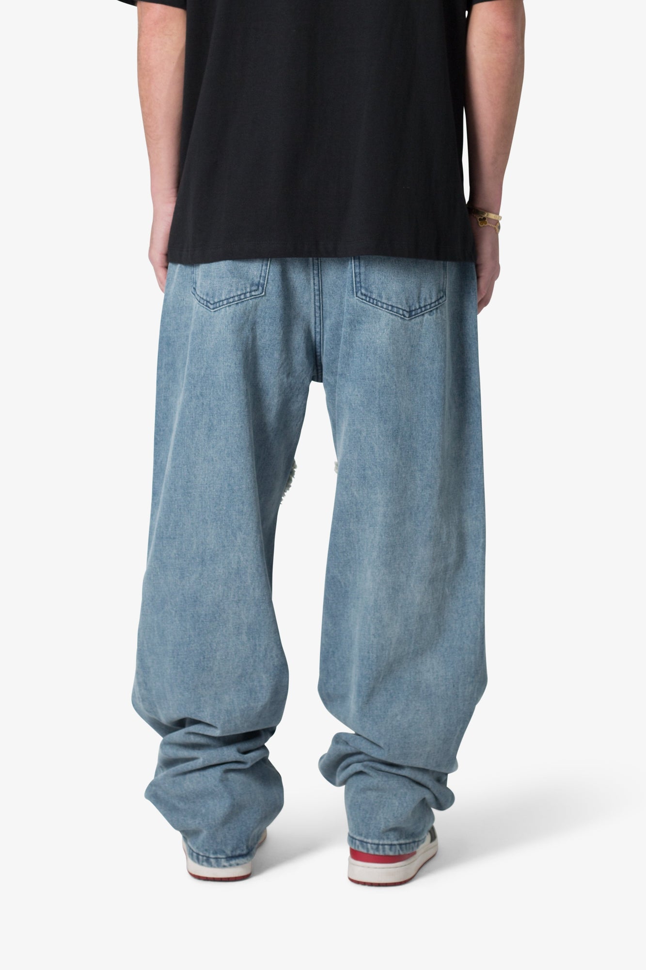 Ultra Baggy Raw Seamed Denim | Blue