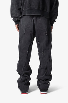 Ultra Baggy Rivet Denim | Black