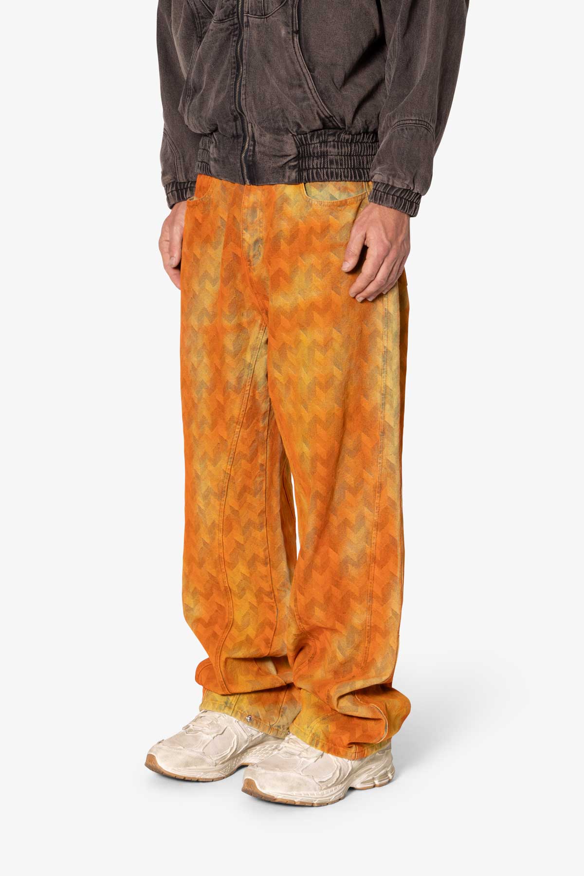 Ultra Baggy Sunny Jacquard Denim | Orange