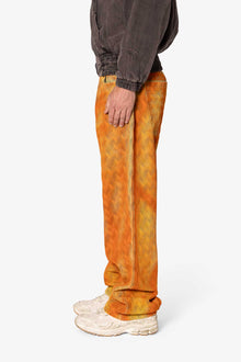 Ultra Baggy Sunny Jacquard Denim | Orange