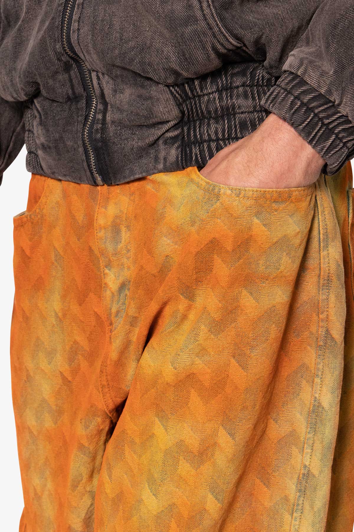 Ultra Baggy Sunny Jacquard Denim | Orange