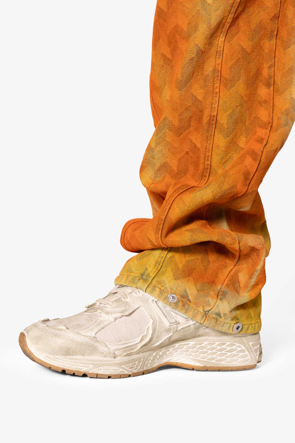 Ultra Baggy Sunny Jacquard Denim | Orange