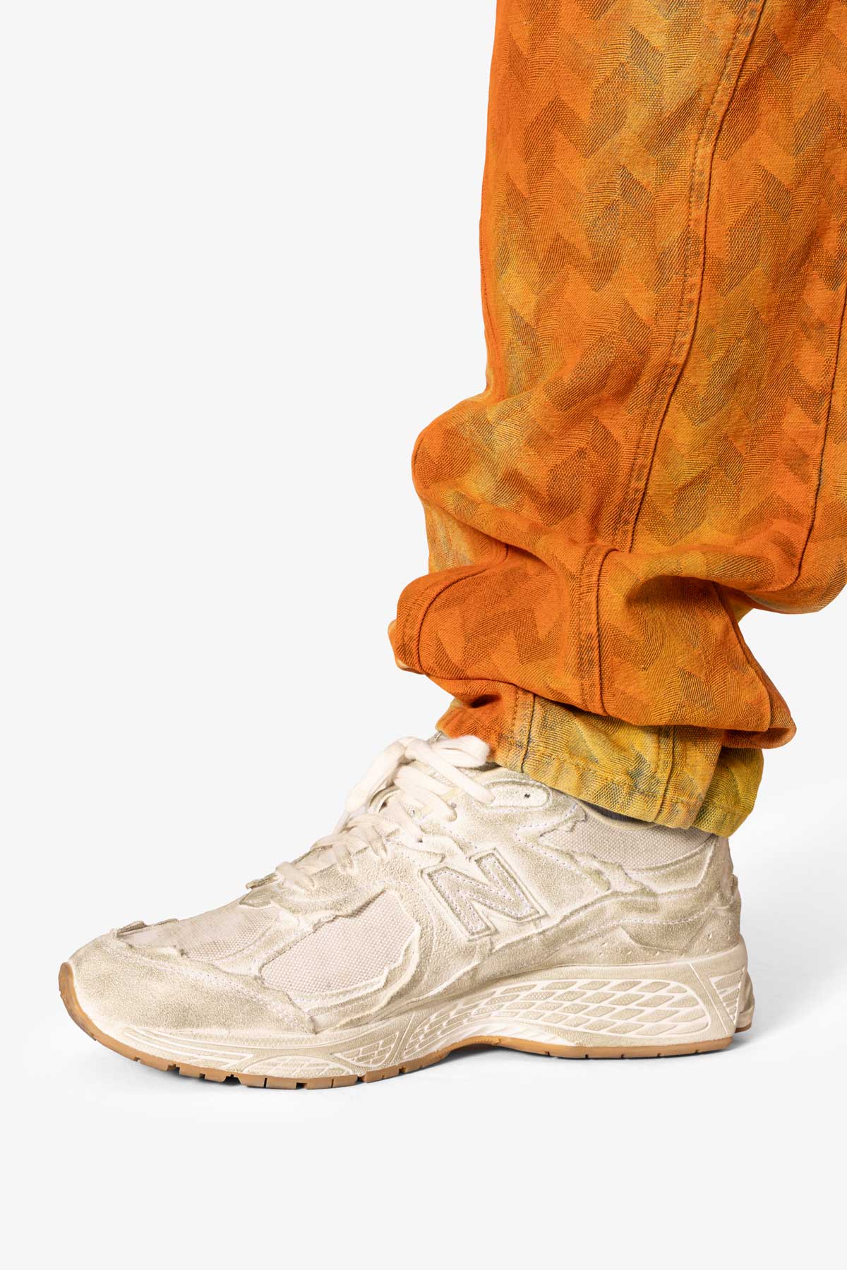 Ultra Baggy Sunny Jacquard Denim | Orange