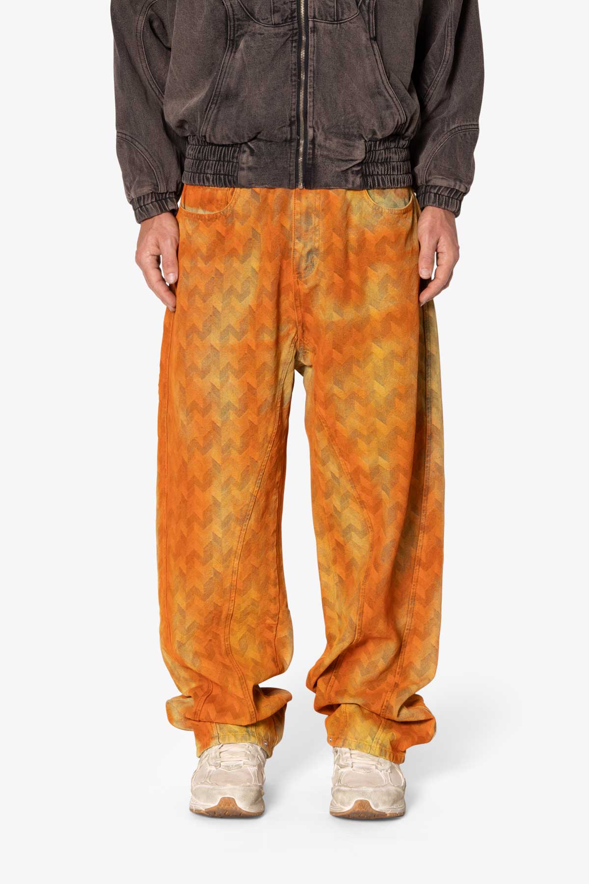 Ultra Baggy Sunny Jacquard Denim | Orange