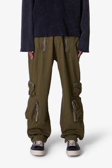 Ultra Baggy Tactical Cargo Pants | Olive