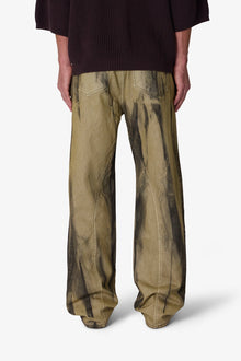 Ultra Baggy Tie Dye Denim | Black x Green