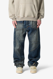 Ultra Baggy Upcycled Denim | Blue