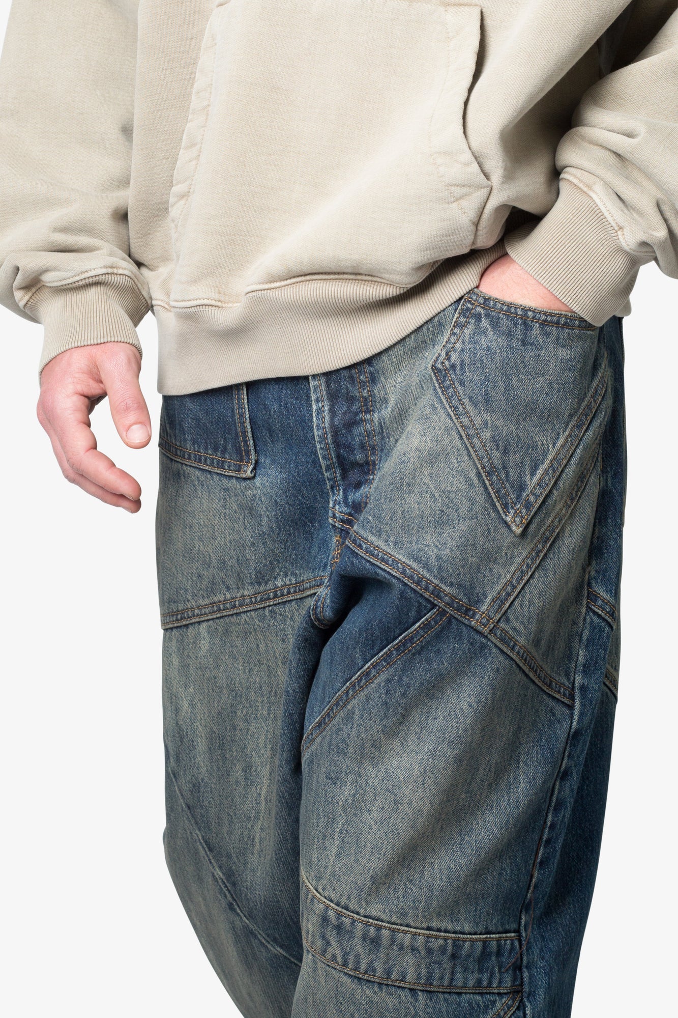 Ultra Baggy Upcycled Denim | Blue