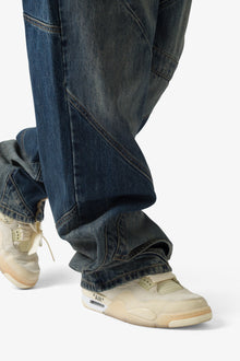 Ultra Baggy Upcycled Denim | Blue