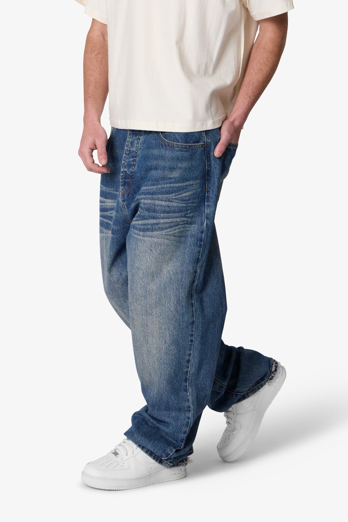 Ultra Baggy & Wrinkled Denim | Blue