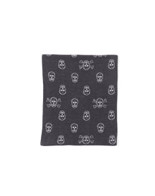 Unisex | Cozychic Ultra Lite Skull Print Scarf | Carbon-Almond