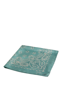 Unisex | Golden Collection Scarf with Paisley Pattern | Blue Tint