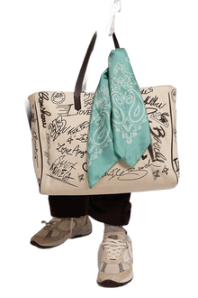 Unisex | Golden Collection Scarf with Paisley Pattern | Blue Tint