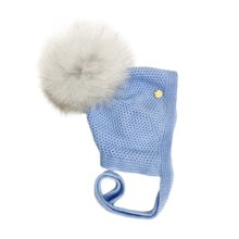Unisex | Honeycomb Cashmere Bonnet | Blue