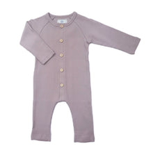 Unisex | Ribbed Cotton Playsuit Dusty | Pink