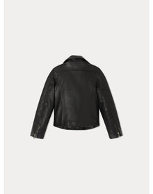 Unisex | Temple Leather Jacket | 10Y-14Y | Black
