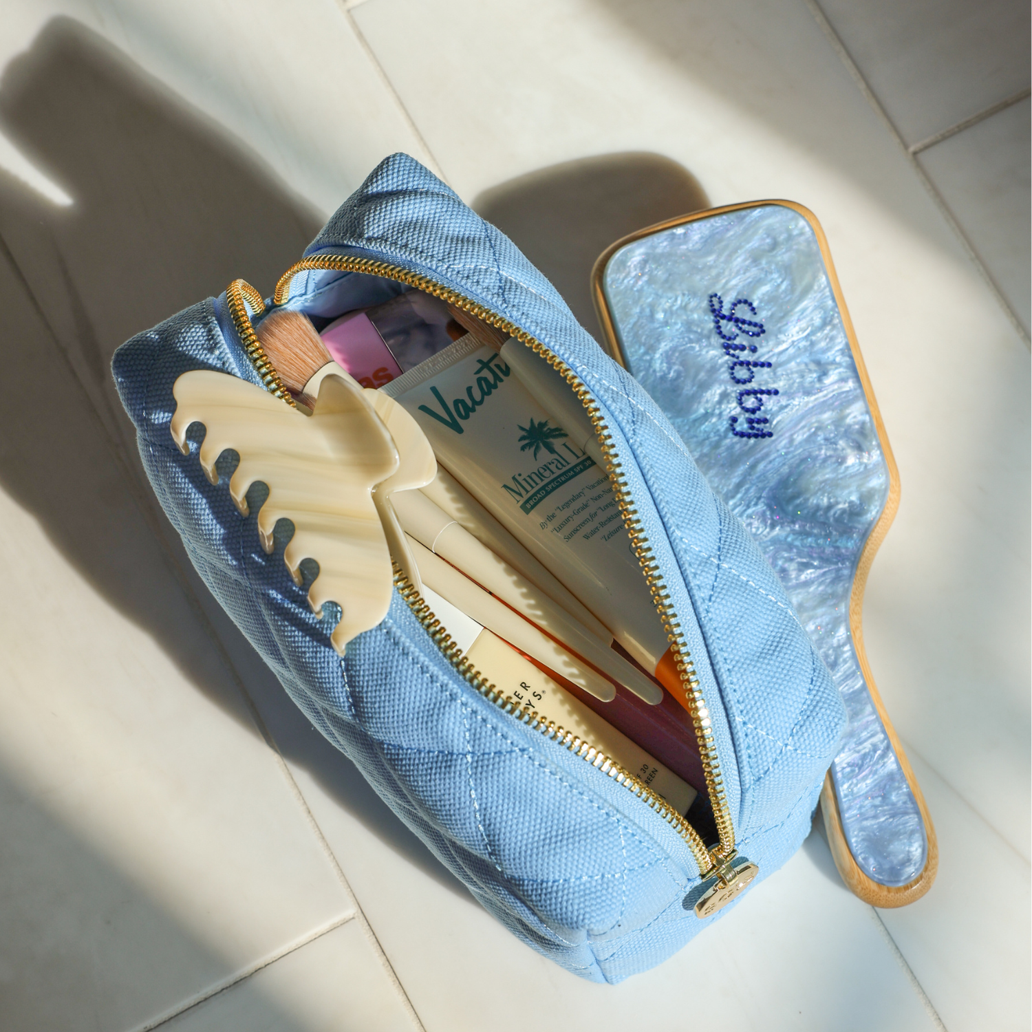 Quilted Pouch | Periwinkle