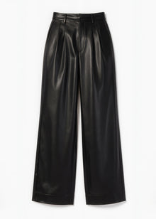 Andorra High Rise Vegan Leather Pant | Black