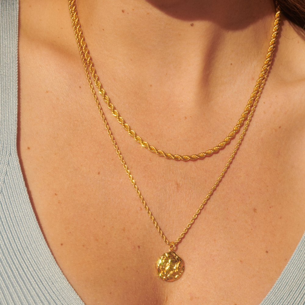 The Textured Bird Pendant Necklace (Emily Didonato X Argento Vivo) | 18K Yellow Gold-Plated