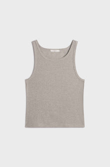 Gray tank top on a light gray background