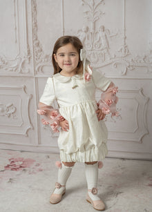 Girl | Cherry Blossom Dress | White x Pink
