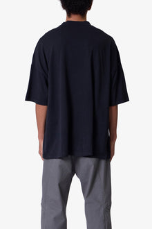 V Neck Tee | Washed Black