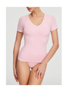 V-Neck T-shirt | Ballet Pink