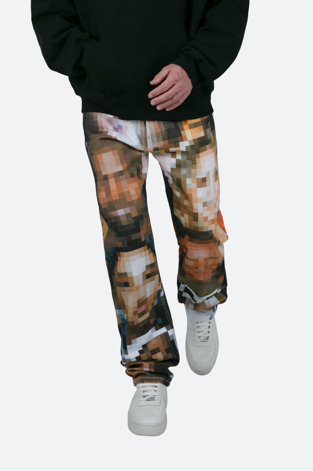 V100 Pixel Straight Denim | Multi