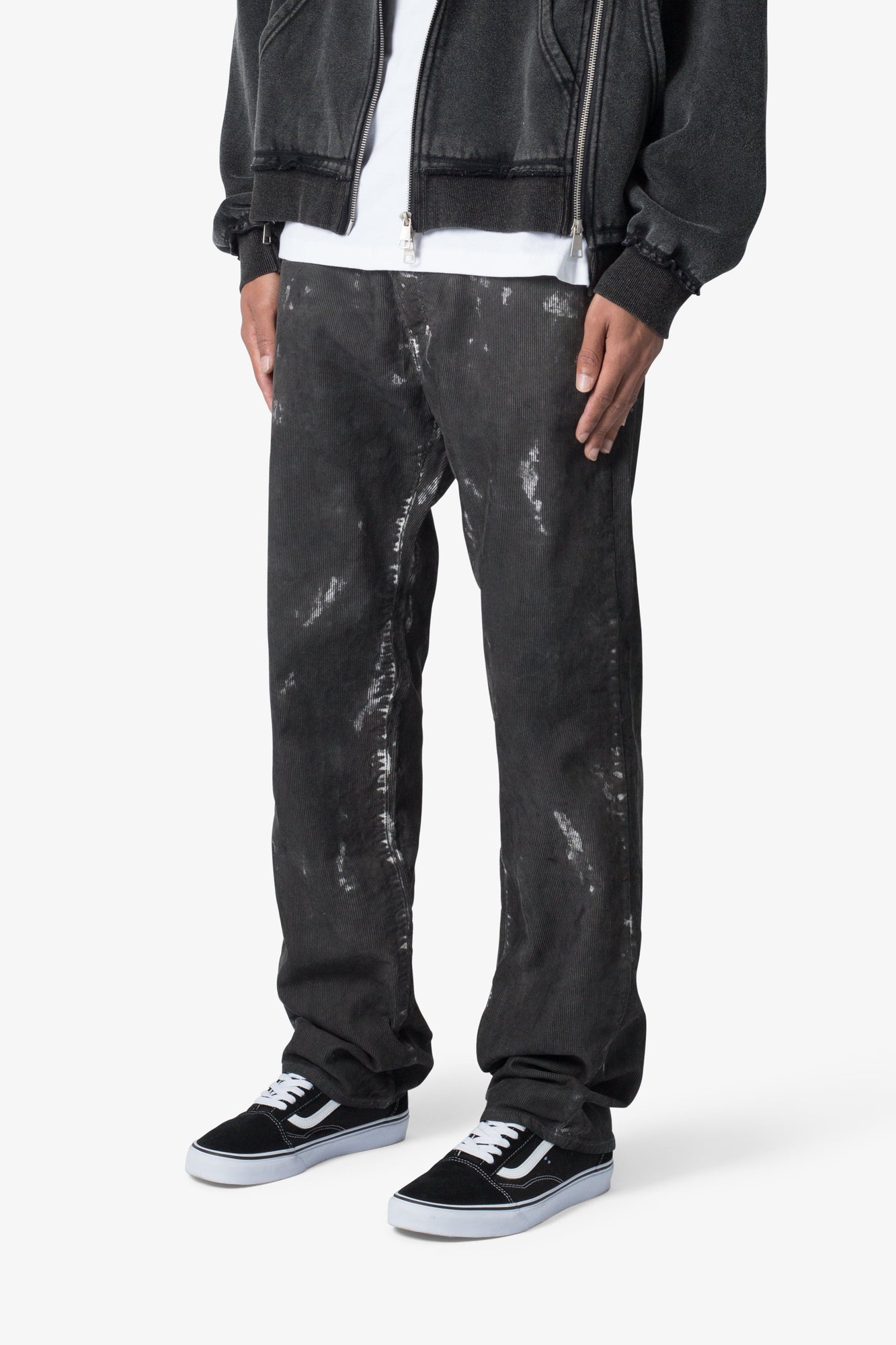 V377 Straight Denim | Washed Black