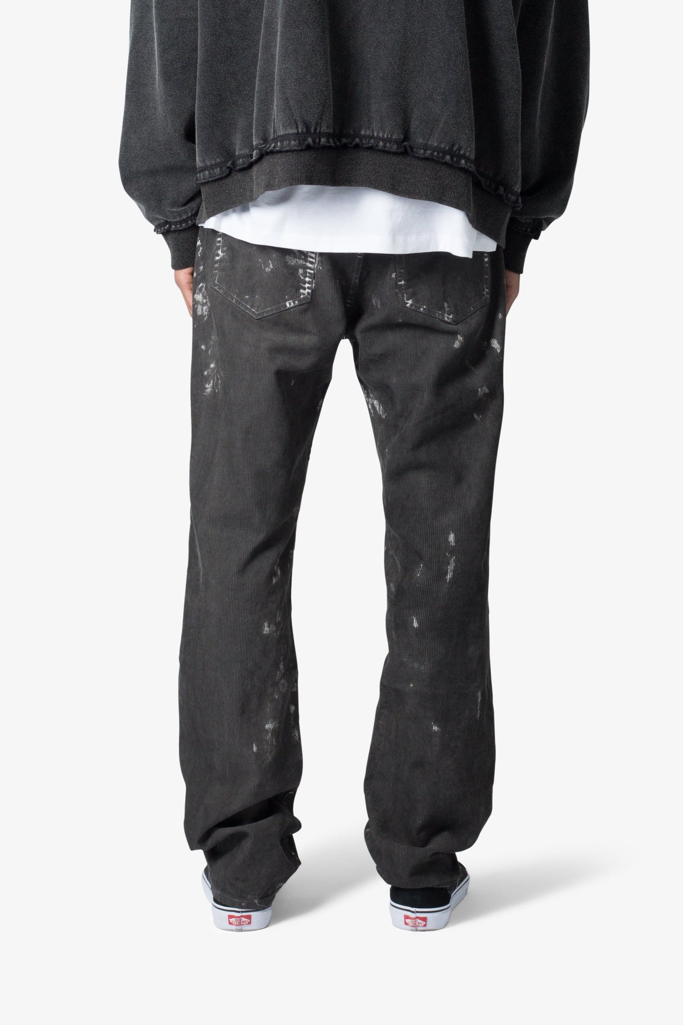 V377 Straight Denim | Washed Black