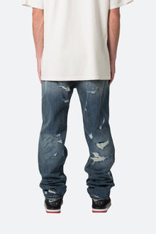 V567 Baggy Destroyed Denim | Blue
