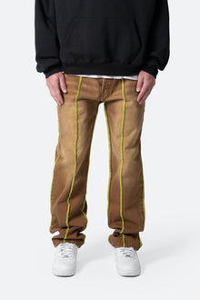 V592 Serged Baggy Denim | Brown