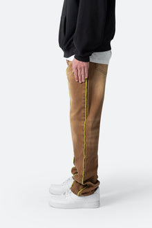 V592 Serged Baggy Denim | Brown
