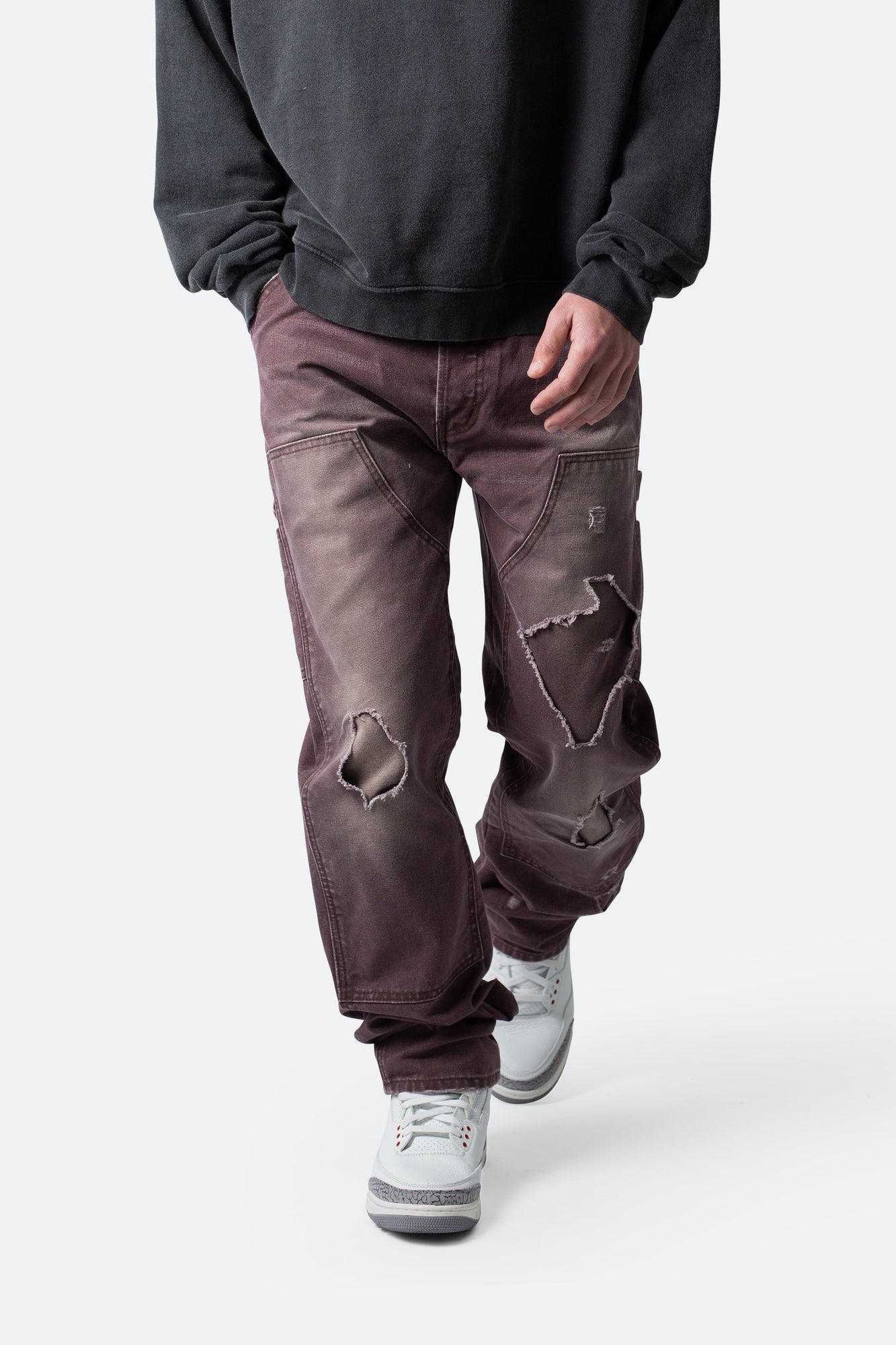 V602 Thrashed Carpenter Pants | Brown