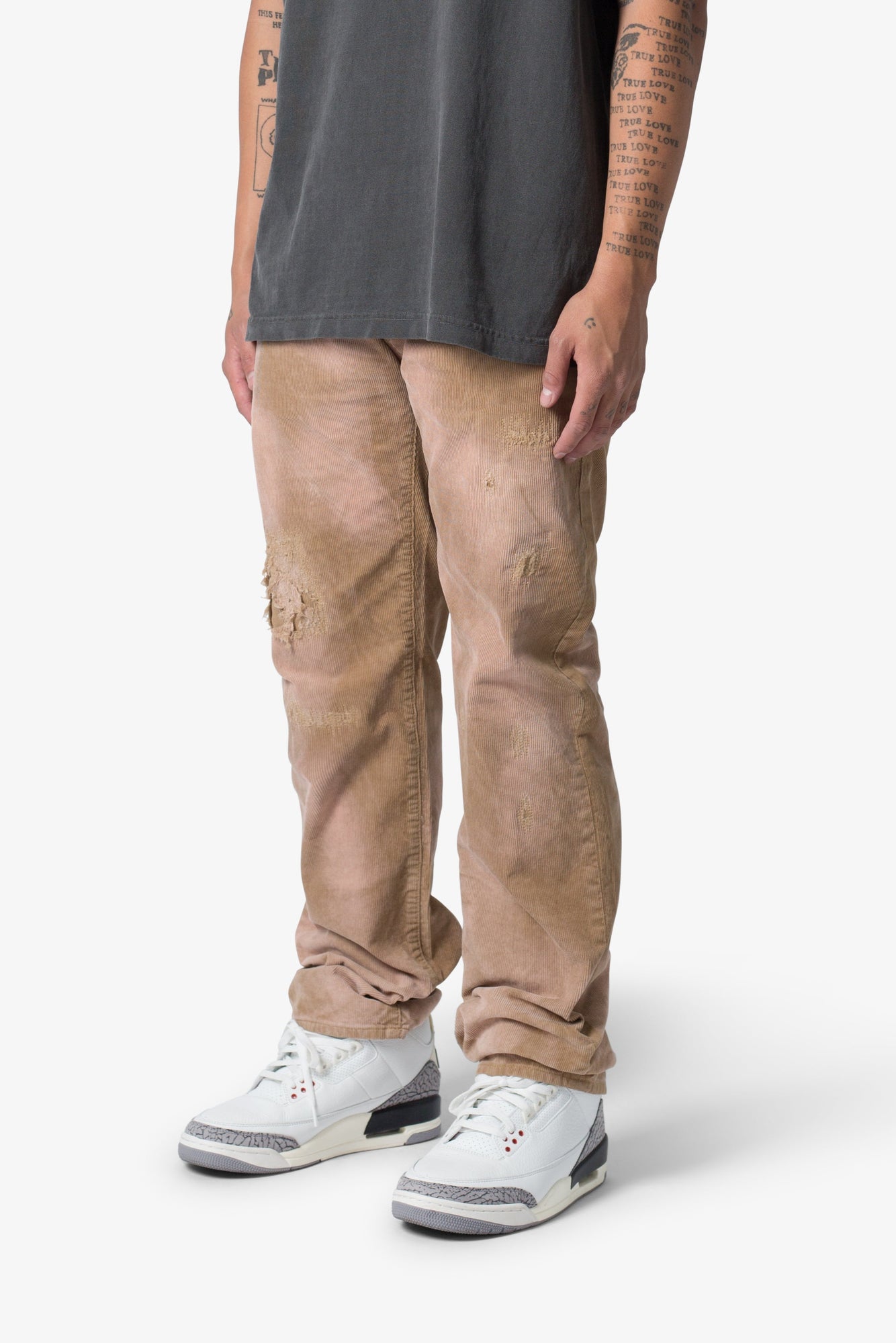 V648 Repaired Corduroy Pants | Tan