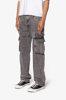 V652 Owl Grey Cargo Pants | Grey